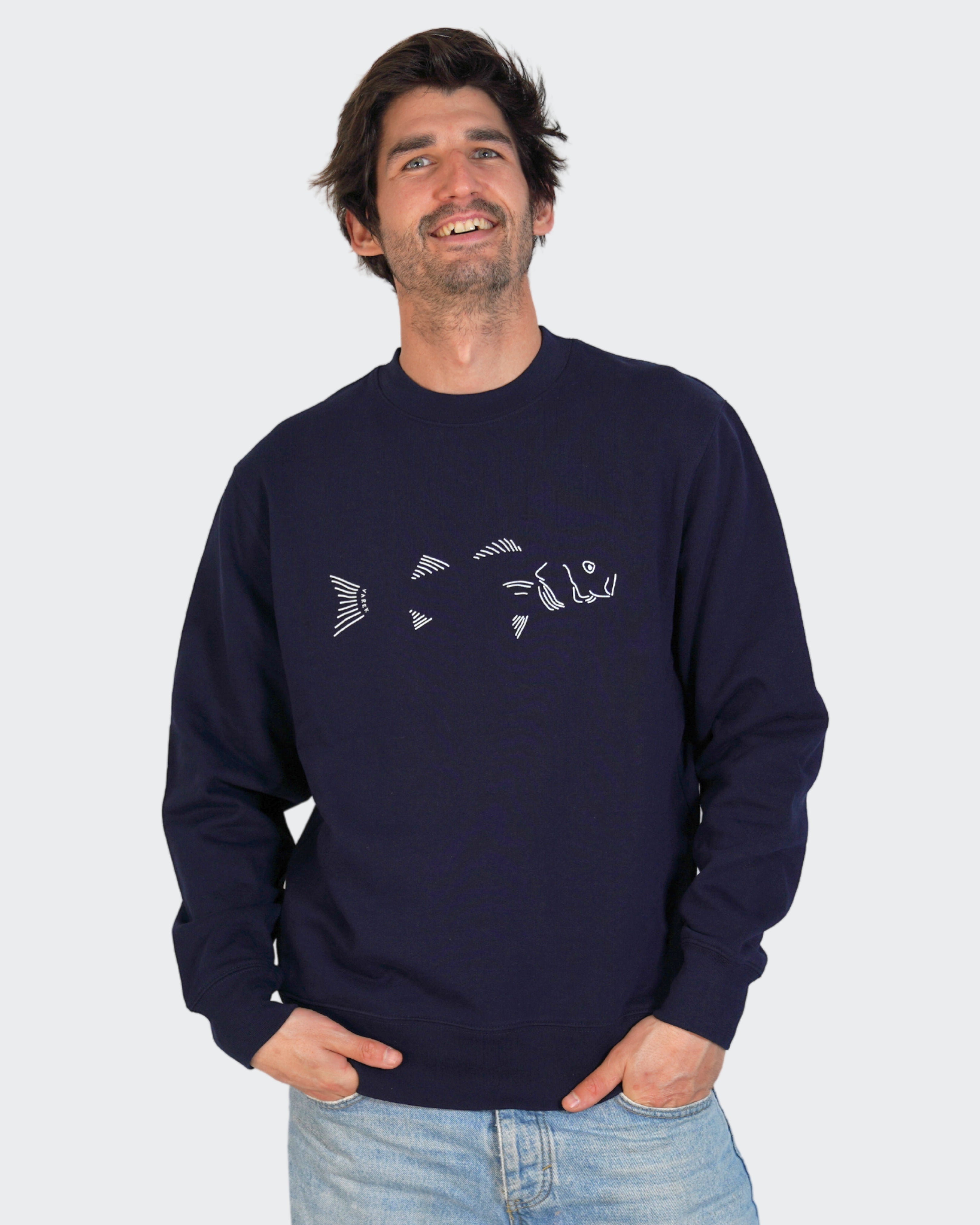 Sweat col rond unisexe : Seabass Legacy